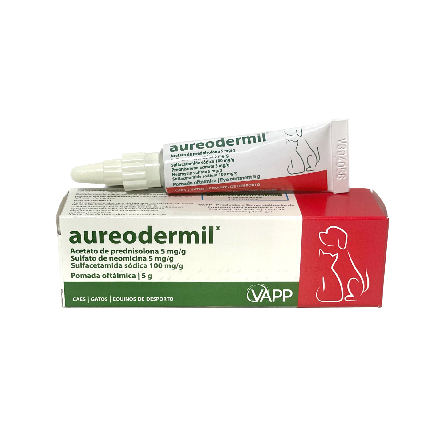 Aureodermil 5g (Neomycine + Prednisolon + Sulfacetamide)